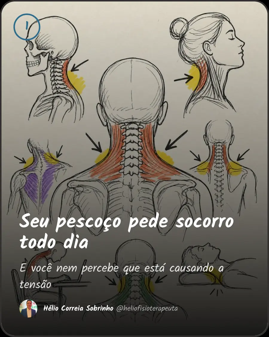 Seu pescoço pede socorro todo dia. E você nem percebe que está causando a tensão