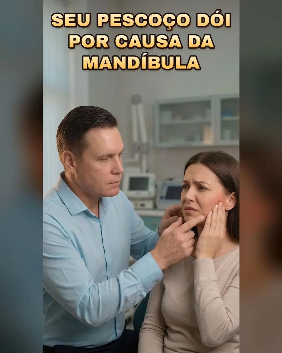 Post do Dr. Hélio no Instagram: Seu pescoço dói por causa da mandíbula