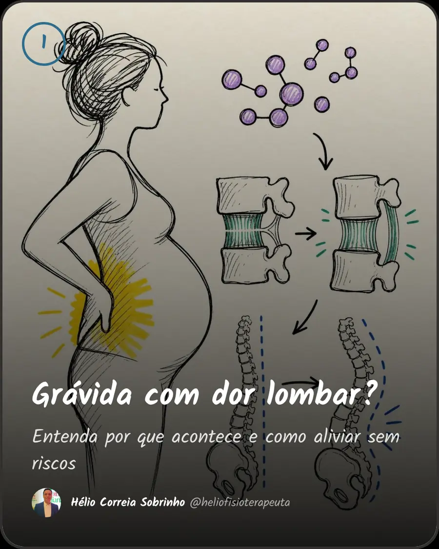 Grávida com dor lombar?. Entenda por que acontece e como aliviar sem riscos