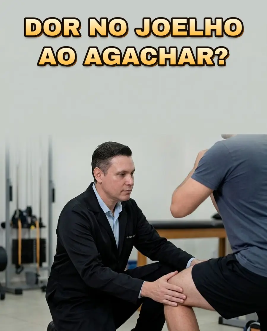 Post do Dr. Hélio no Instagram: Dor no joelho ao agachar?