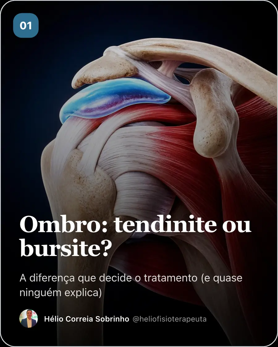 Ombro: tendinite ou bursite?. A diferença que decide o tratamento (e quase ninguém explica)