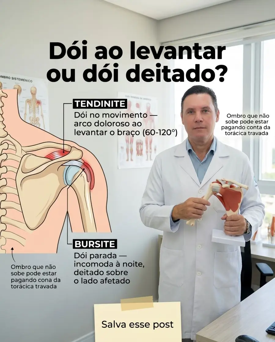 Post do Dr. Hélio no Instagram: Dói ao levantar ou dói deitado?