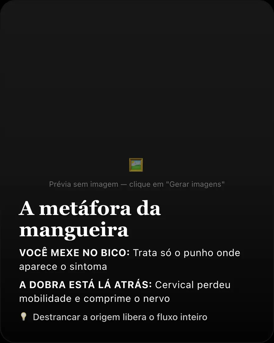 A metáfora da mangueira