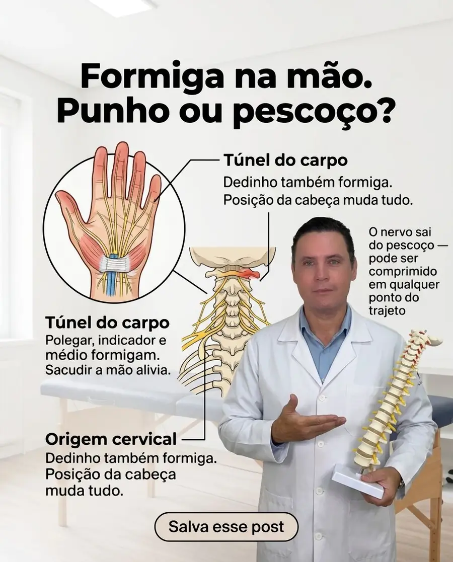 Post do Dr. Hélio no Instagram: Formiga na mão. Punho ou pescoço?
