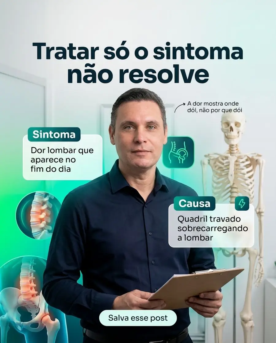 Post do Dr. Hélio no Instagram: Tratar só o sintoma não resolve