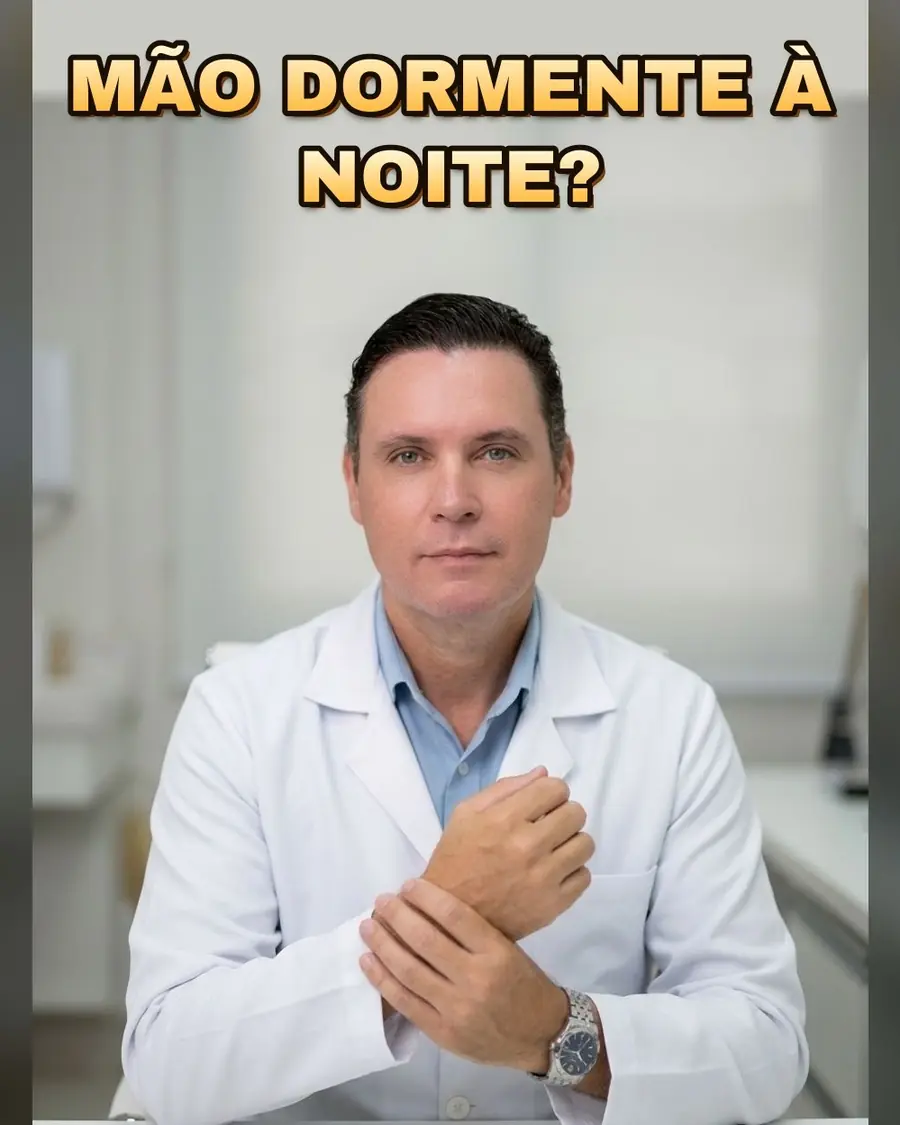 Post do Dr. Hélio no Instagram: Mão dormente à noite?