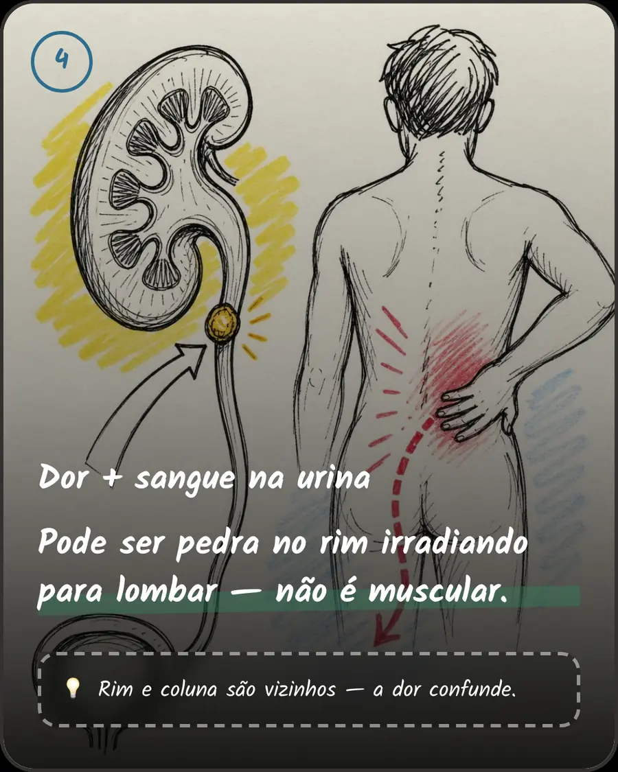 Dor + sangue na urina