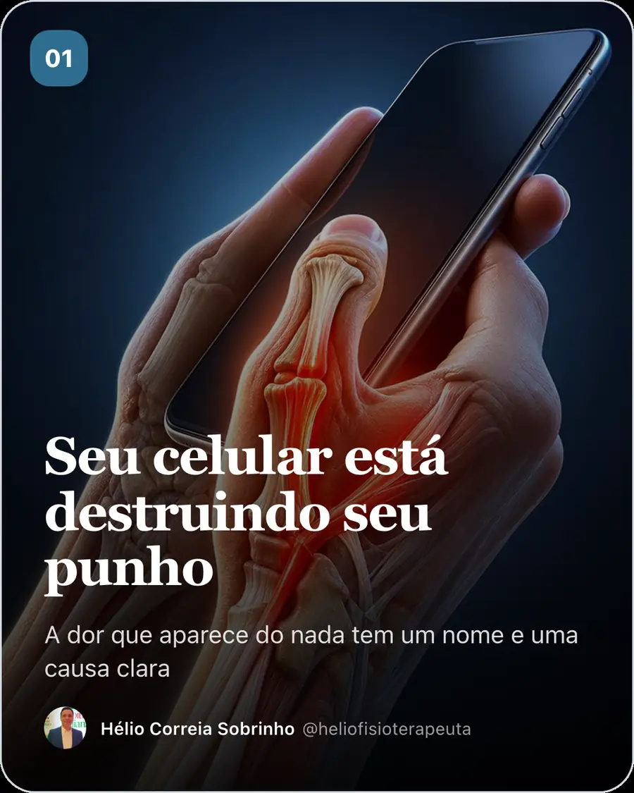 Seu celular está destruindo seu punho. A dor que aparece do nada tem um nome e uma causa clara