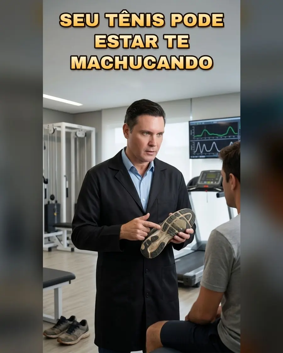 Post do Dr. Hélio no Instagram: Seu tênis pode estar te machucando