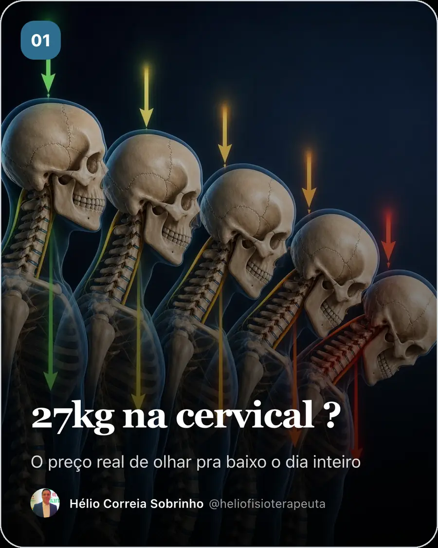 27kg na cervical ?. O preço real de olhar pra baixo o dia inteiro
