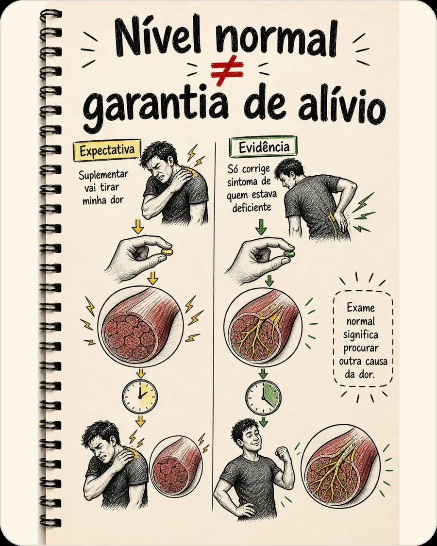 Nível normal ≠ garantia de alívio